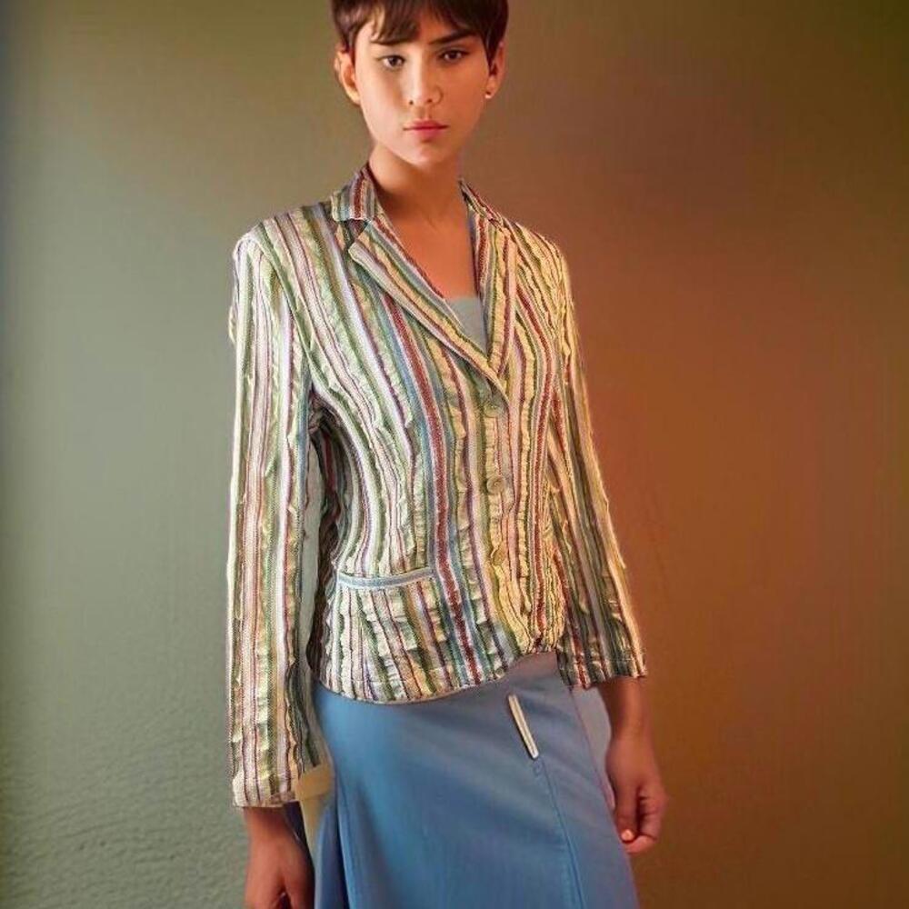 Textured Funky Colorful Cabi Blazer​​